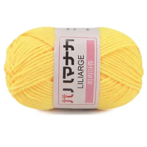 25g 4ply 100% Acrylic Yarn Organic Cotton Yarn Milk Cotton Yarn for DIY Doll Baby Handmade Knitting and Crochet