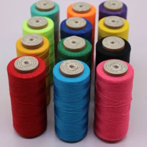 284 Yards 150D/16 0.8mm Flat Wax Cord Leather Sewing Waxed Thread for Leather Craft DIY Waxed String Shoes Thread