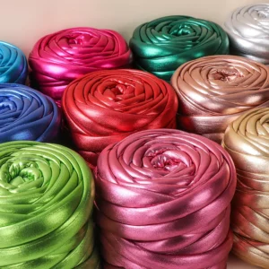 2cm 300 500g Yarn Metallic Colors Giant Polyester Iceland Core Spun Yarn Chunky DIY Tube T shirt Yarn