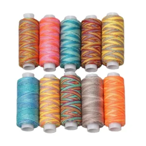 300 Yards Gradient Color Rainbow Polyester Sewing Thread