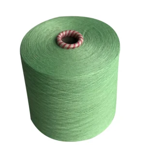 30S/1 Recycled Stock Polyester Staple Spun Yarn Ring Spun Dope Dyed Color Yarn for Socks and Blanket