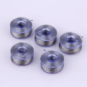 30ft Stainless Steel Fiber Conductive Thread M Type Metallic Yarn Thread Bobbin for Intelligent Garment