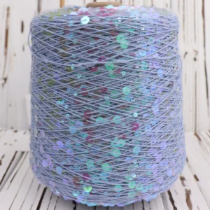 3MM+6MM Sequin Yarn 100% Cotton Fancy Yarn for Hand Knitting Yarn All in Stock