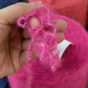 4.2Nm Brushed Wool Blended Yarn Top Dyed Alpaca Long Fiber Wool Acrylic Nylon Recycled Polyester for Knitting Weaving