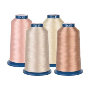 4000m 4 Pack Beige and Tan 108D/2 40wt Polyester Embroidery Thread Sewing Thread