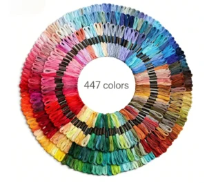 447 100 50 Colors Polyester Embroidery Thread Cross Stitch Sewing Thread DIY Handmade Embroidery Yarn
