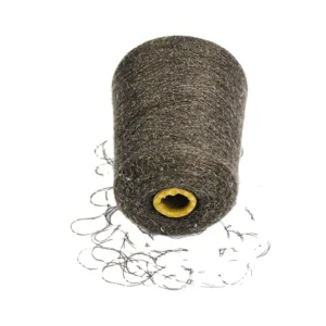 48NM/2 Metallic Viscose Nylon PBT Shinning Fancy Knitting Core Spun Yarn Manufacturing