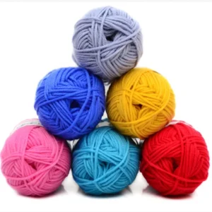 5 Strand 81Colors Soft Crochet Cotton Knitting Yarn Baby Yarn Acrylic Knitting Woollen Yarn for Knitting Threads Hand Knit
