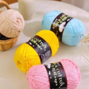 5 strand Authentic Shengtang Combed Textile Fancy Five ply Milk Cotton Scarf Yarn Special Prices