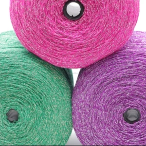 5.2Nm 1 60% Acrylic 40% Polyester Blended Fancy Metallic Lily Yarn