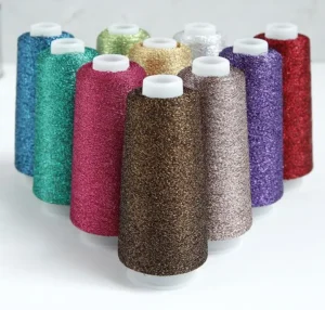 50g 1400m High Tenacity Flame Retardant Weaving Dyed Lurex Fabric Metallic Knitting Yarn