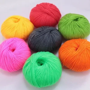 50g Acrylic Yarn for Hand Knitting Soft and Strong Anti-Pilling Ring Spun Melange Recycled Dyed Fancy Style