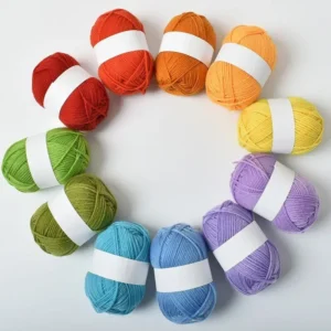 50g Eco Friendly Fancy Yarn Four Strands of Medium thick Hand knitted Dyed DIY Doll making Crochet and Sweater