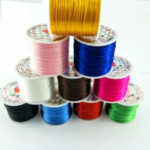 50m Plastic Crystal DIY Beading Stretch Cords Elastic Line Jewelry Making Supply Wire String Thread