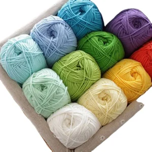 5ply Various Colors Yarn Milk Cotton Blended Knitting Yarn for Weaving