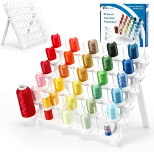 60 Spool Cone Thread Stand/Rack Organizer for Sewing and Embroidery Machine Easy Setup