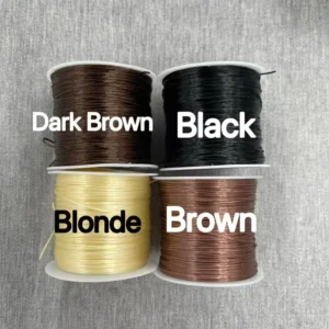 60meters 0.6mm 4 Colors Elastic Crystal Thread Stretchy String for Feather Hair Extension Tools