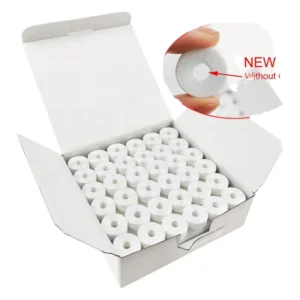 75D/2 100% Polyester Pre Wound Bobbins Low Shrinkage Side Less Core Bobbin Thread for Tajima Barudan Happy Embroidery Machine