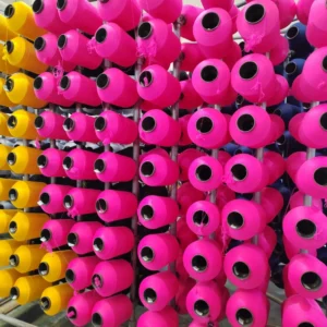 75d 36f 2 Top Polyester Dope Dyed High Stretch Yarn Imitate Nylon Yarn Polyester Thread
