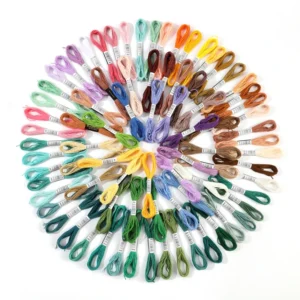 8 Meters 6 Ply 20 colors Sewing & Embroidery Tools Cross stitch Thread DIY Polyester Embroidery Thread Set
