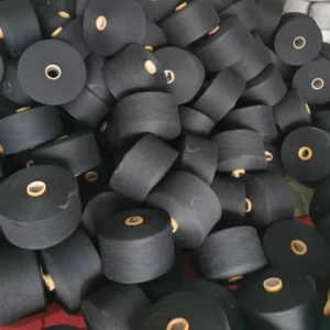 8s 10s 12s Black Color Eco-friendly Open End Recycled Regenerated Cotton Blend Yarn for Socks Towels Knitting & Weaving