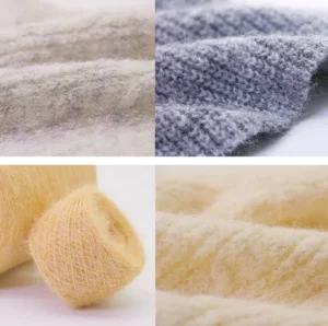 9NM/1 Long Alpaca Yarn | 8% Wool 13% Nylon 21% Polyester 55% Recycled Polyester 3% Spandex Eco-Friendly Ring Spun