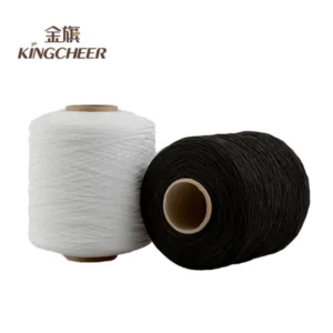 AA Grade 120# Raw White Elastic Latex Rubber Thread Double Covered Yarn for Knitting Socks