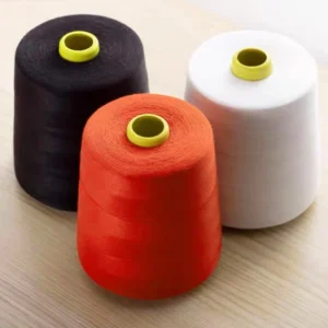 AA Grade Recycled 100% Polyester Yarn 21/1 Raw White Sewing Thread