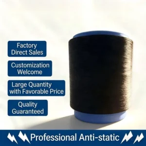 Anti-static 100% Nylon Graphene Electrically Conductive Yarn High Tenacity Raw Thread Professional Knitting Sewing Fabric