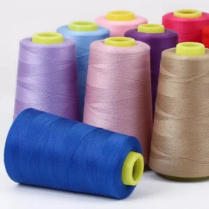 Aoshen Factory Direct 100% Polyester Spun Sewing Thread Hilos 40s 2 High Tenacity Dyed Pattern