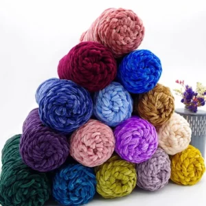 Arm Knitting Chunky Chenille Yarn for Blanket Polyester Bulky Thick Knit Organic Vegan Chenille Yarn