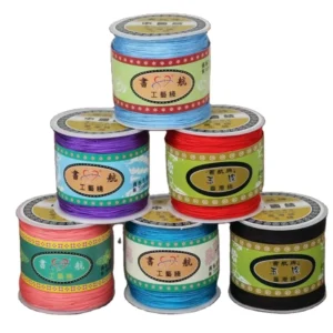 Beading Thread 100yard/roll 0.8mm Nylon Cord Chinese Knot Cord Woven Bracelet String Thread for DIY Jewelry Making
