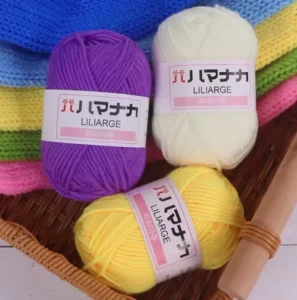 Best Quality 25g Crochet Milk Cotton Acrylic Yarn 4Ply Hand Knitting Yarn Sewing Threads
