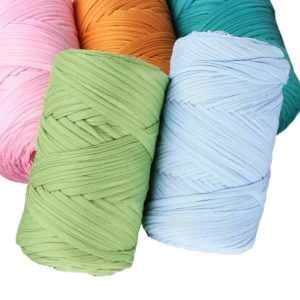 Bulk 100% Polyester Dacron T Shirt Yarn Hand Crocheted Various Colours for Knitting Sewing Weaving Dyed Hand