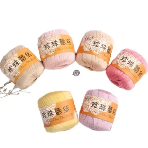 Bulk Stock 100% Cotton Yarn #5 Dyed Anti Pilling 48S Combed Yarn for Hand Knitting Weaving Fancy Pearl Lace