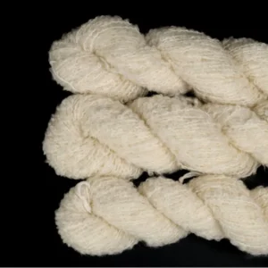 Cashmere Wool Silk Blend Boucle Yarn Greige Undyed Base Yarn for Hand Dyeing