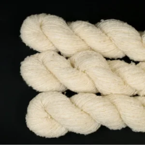 Cashmere Wool Silk Blend Boucle Yarn Greige Undyed Base Yarn for Hand Dyeing Knitting