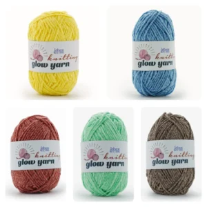 Chenille Glow in the Dark Fancy Crochet Yarn with Customized Color GRS Certified for Hand Knitting and Home Textiles
