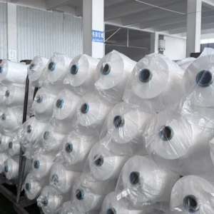 China Factory DTY Thread Polyester Yarn 50D 100D 150D 300D Direct Sales Raw White SIM NIM HIM A AA Grade for Knitting