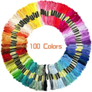 China Manufacturer DIY Polyester Embroidery Thread 447 Colors Sewing Yarn for Knitting