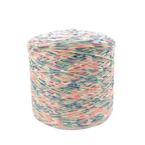 Chinese Factory colorful ribbon yarn manufacturer polyester cotton tape yarn for hand knitting