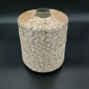 Colorful Polyester Fancy Yarn with Attached Sequins Paillette Sequin Yarn for Sweaters and Silk Scarves