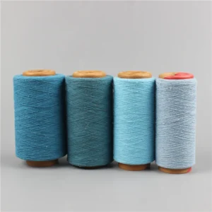 Colorful Regenerated Cotton Blended Mix Yarn Ne 20s/1 18s/1 OE Recycled Polyester Cotton Yarn