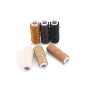 Cotton Thread Small Spool for Hair Extensions Weaving Sewing Thread for Weft Making Custom Logo Available