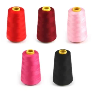 Custom 100% Polyester Spun 40/2 5000yds High Strength Sewing Thread for Clothing Sewing Garment Knitting DIY Craft