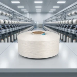 Customizable Twisting & Colors 100% Recycled Polyester FDY Raw White 150D/36F Yarn for Luggage and Travel Goods