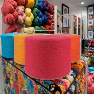 Customize 1kg Cone NM28/2 100% Acrylic Yarn 2ply Long-fiber Artificial Yarn for Knitting Crochet Home Textile