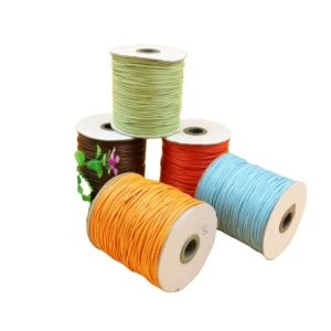 Customized 2mm Korean Waxed Polyester Cord Beading Thread for Jewelry Bracelet Necklace
