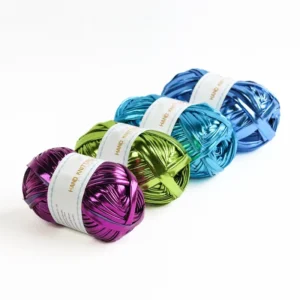 DIY Metallic Yarn Glossy Imitation Leather Yarn Hand woven Yarn