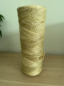 Direct Factory Supply Eco Friendly 3mm 2 Strand Spun Sisal Yarn Roll Raw for Textile Weaving DIY Decoration Florist Bundling